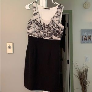 Maurices Black/White Midi Dress
